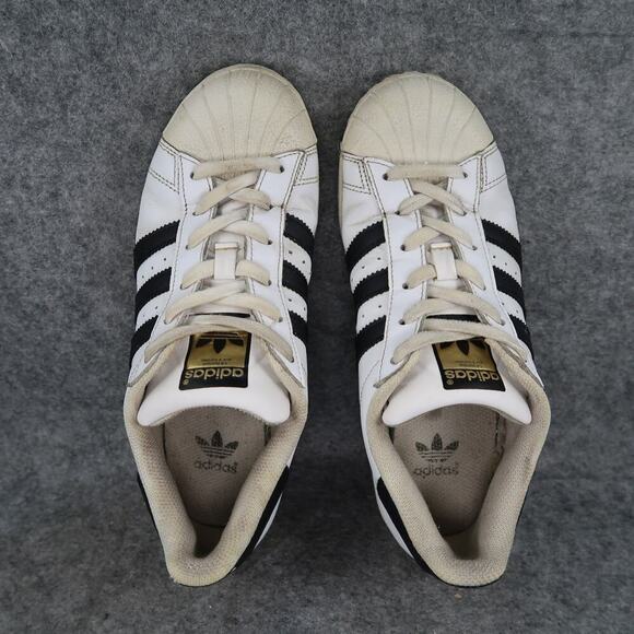 Adidas Shoes Mens 5.5 Sneakers Superstar Casual Trainers Athletic Lace Up White - Picture 8 of 12